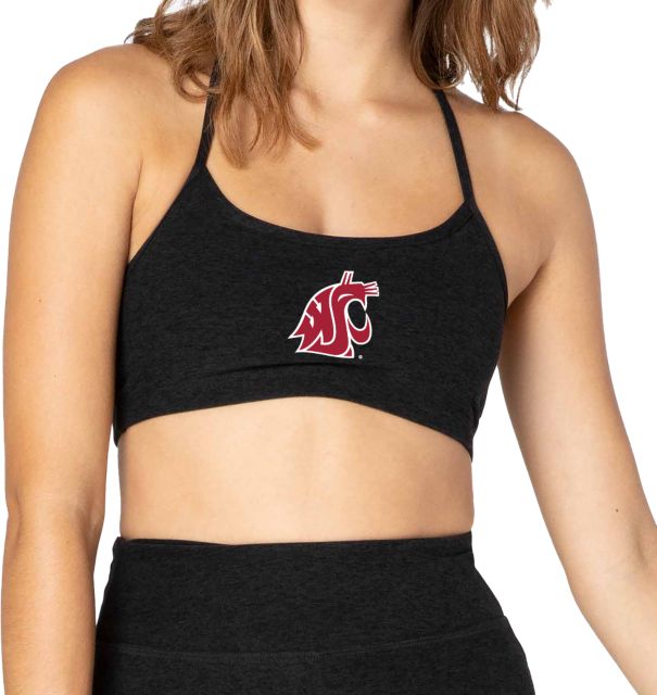 Washington State University Beyond Yoga Spacedye Slim Racerback Bra