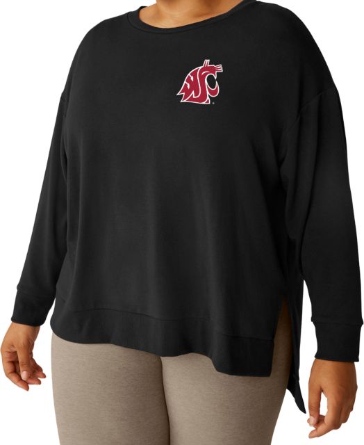 Washington State University Beyond Yoga Womens Off Duty Pullover Plus Size
