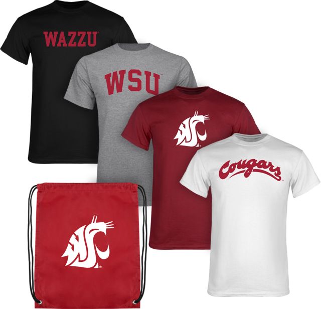 Washington State University Cougars Short Sleeve T-Shirts Color Out Pack