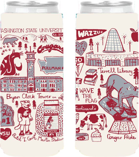 Washington State University Slim Can Coozie