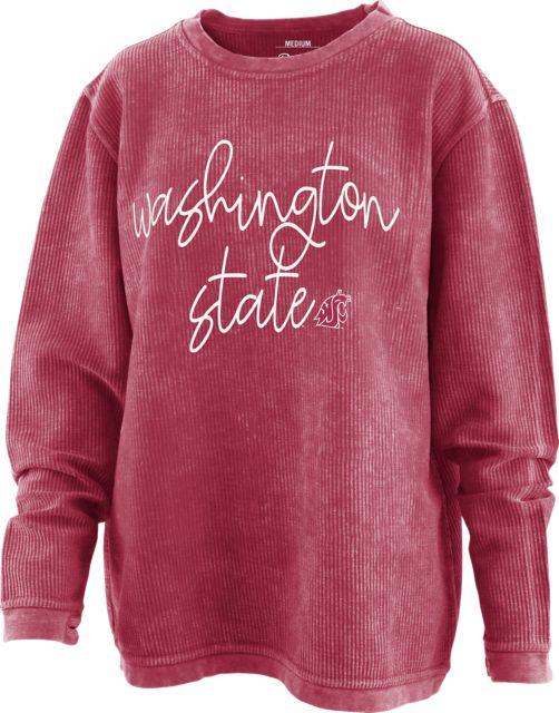 Washington State University Cougars Women's Cord Crewneck Sweatshirt
