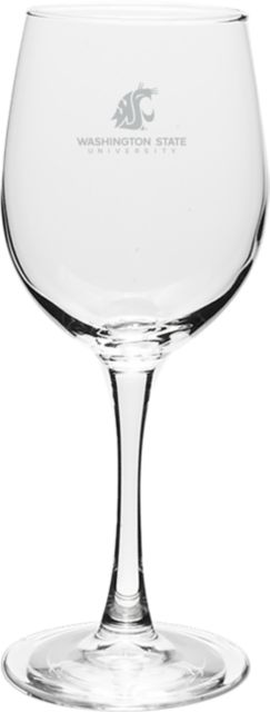Washington State University 12 oz. Wine Glass
