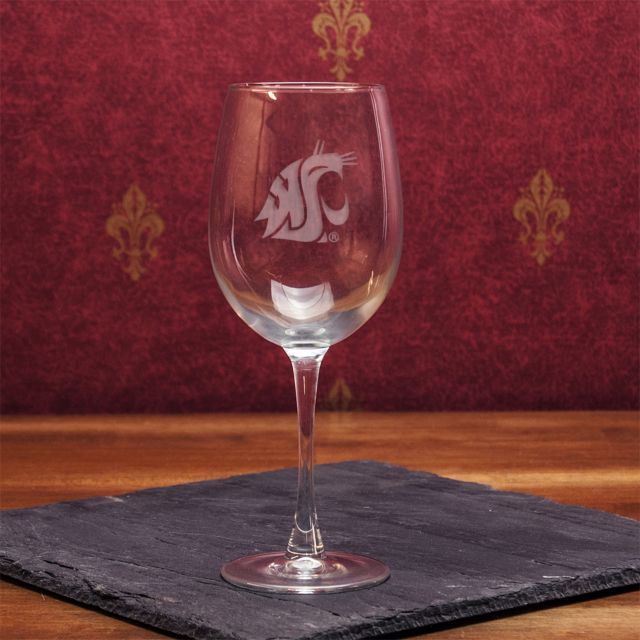 Washington State University Cougars 16 oz. Wine Glass