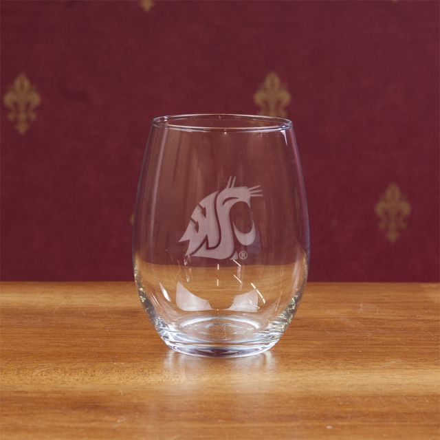 Washington State University 15 oz. Stemless Wine Glass