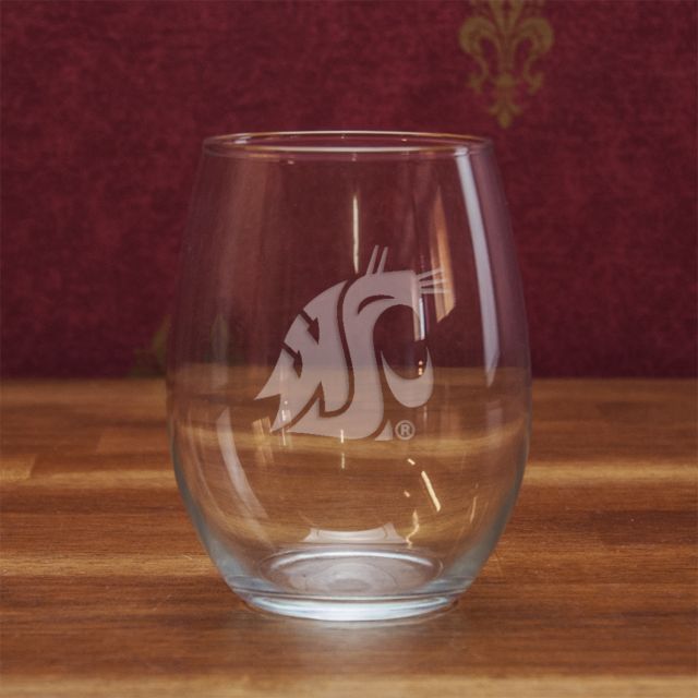 Washington State University 21 Oz. Stemless Wine Glass