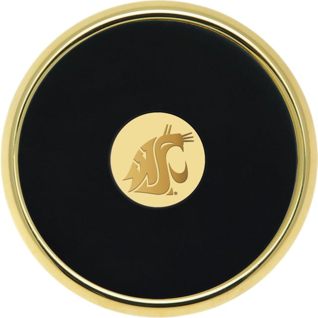 Washington State University Cougars Leather Coaster