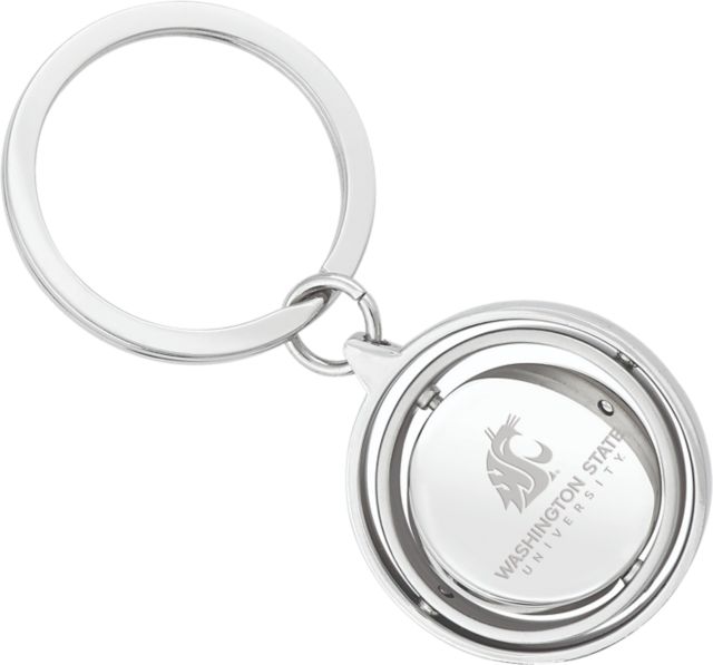 Washington State University Gimball Keychain