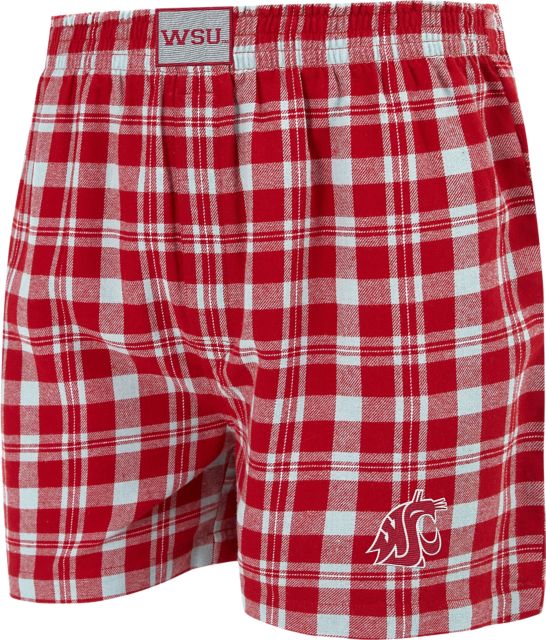 Washington State University Cougars Flannel Boxers