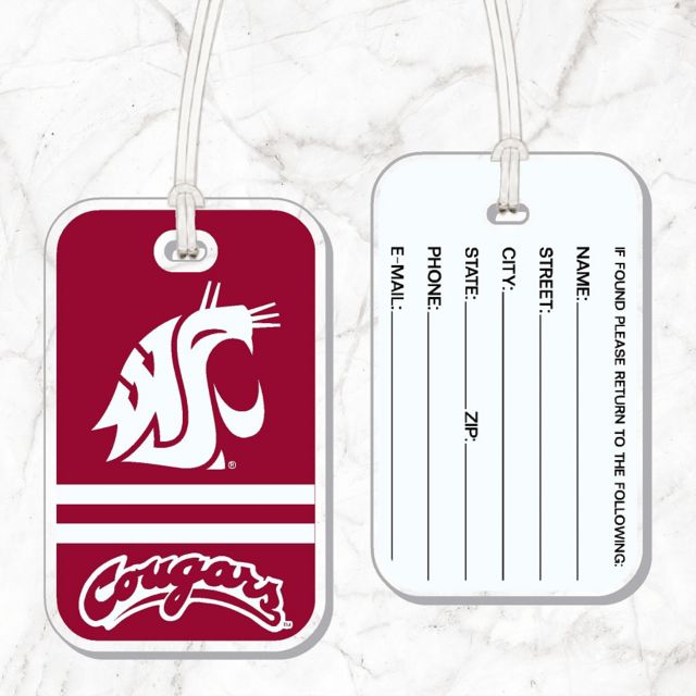 Washington State University Cougars Acrylic Bag Tag