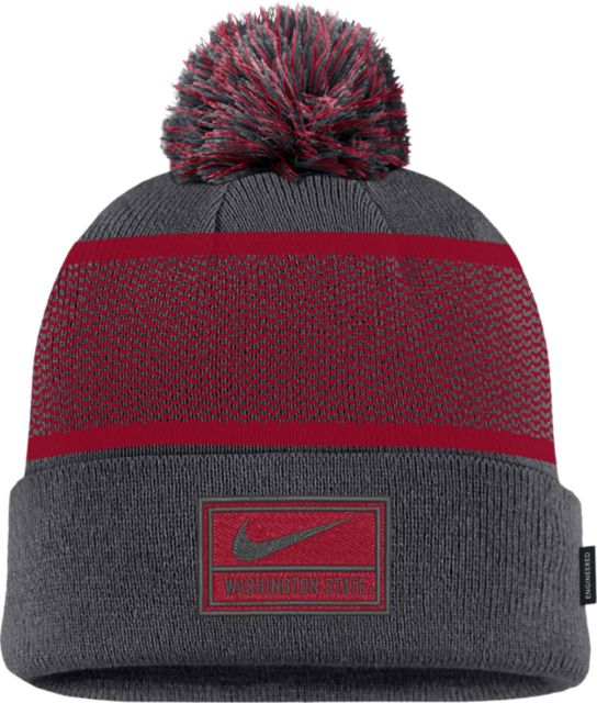 Washington State University Peak Cuff Pom Beanie