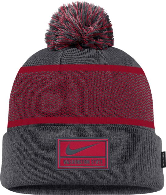 Washington State University Youth Peak Cuff Pom Beanie