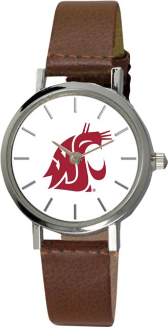 Washington State University 28 mm Ladies Leather Watch