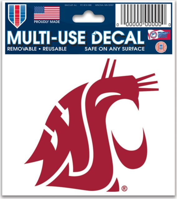 Washington State University 3.5x3.5 Removable Decal