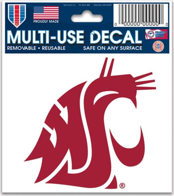 Washington State University 3.5x3.5 Removable Decal