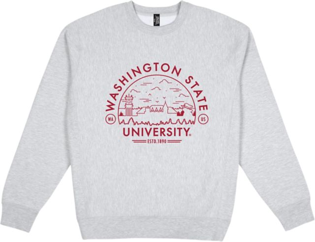Washington State University Premium Heavyweight Pullover Fleece Crewneck - ONLINE ONLY