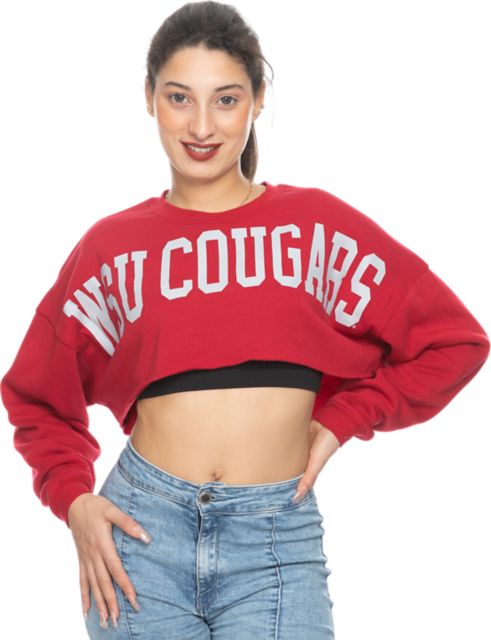 Washington State University Cougars Women's Cropped Crewneck
