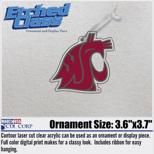 Washington State University Cougars 3" x 4" Ornament