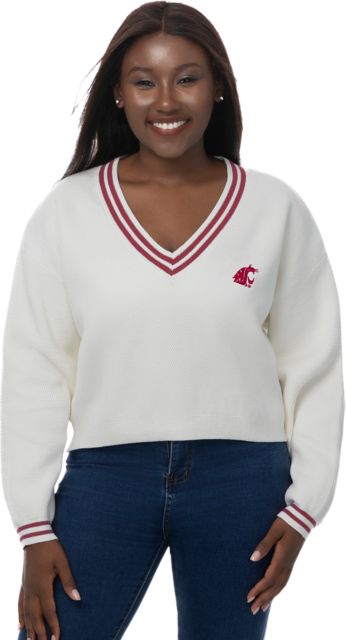 Washington State University Women's Victory V-Neck Sweater