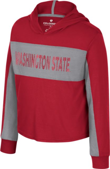 Washington State University Youth Girls Long Sleeve Hood