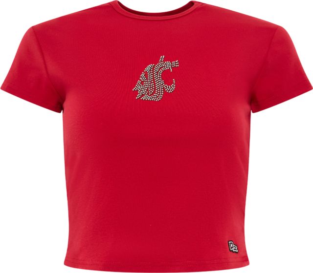 Washington State University Women's Crop Short Sleeve T-shirt
