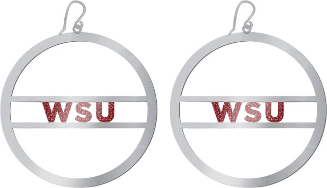 Washington State University Hoop Earrings