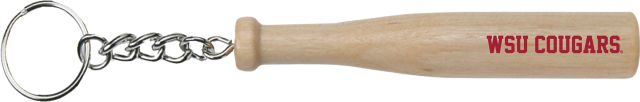 Washington State University 4 in Bat Keychain