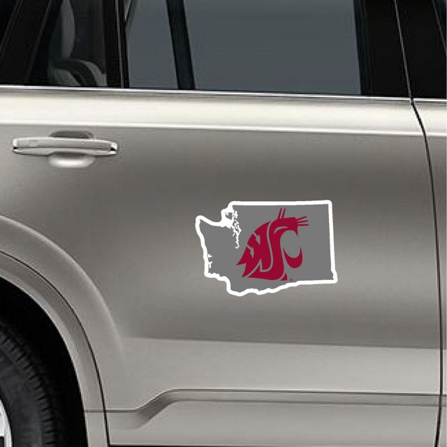 Washington State University 6 in. x 6 in. State Outline Magnet