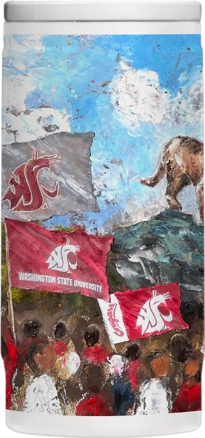 Washington State University 12oz Collector Powdercoat SlimCan Coolie