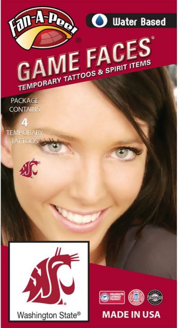 Washington State University Tattoo - 4 Pack