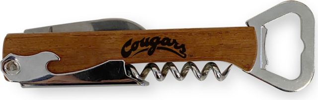 Silver Washington State Cougars Wine Opener