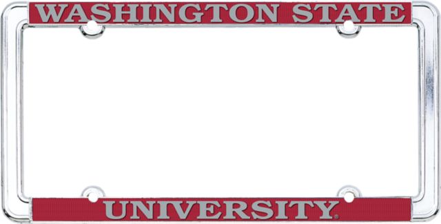 Washington State University Thin Rim License Plate Frame