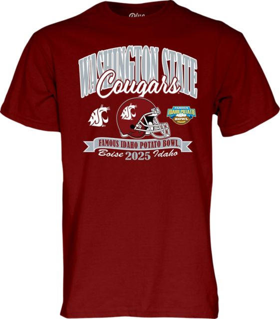 Washington State University Cougars Football 2025 Potato Bowl Bound Short Sleeve T-Shirt