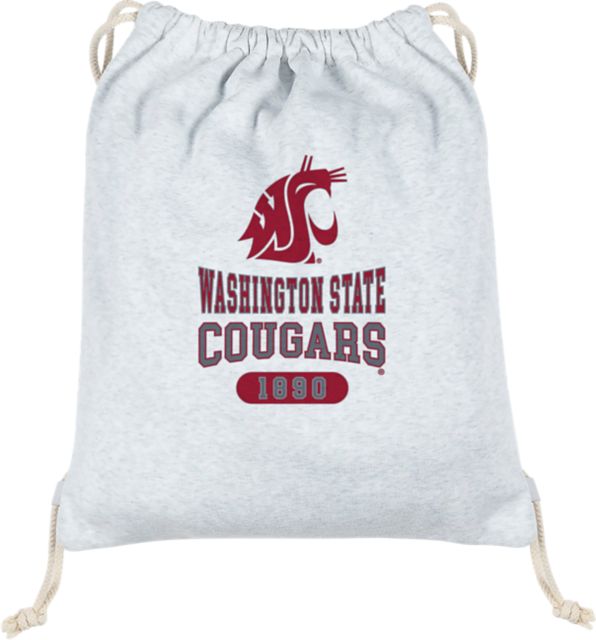 Washington State University Cougars Sweatshirt Drawstring Bag