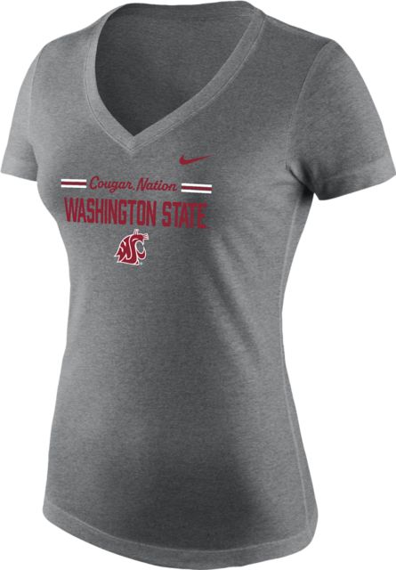 Washington State University Women's V-Neck Short Sleeve T-Shirt