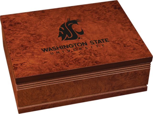 Washington State University Burlwood Finished Box