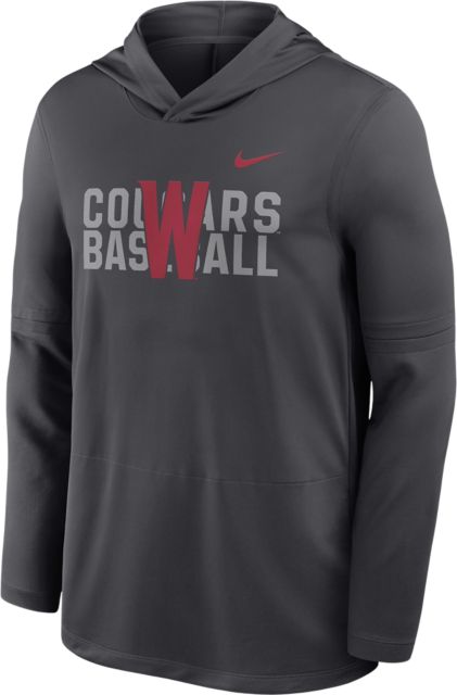 Washington State University Cougars Baseball Lightweight Hooded Sweatshirt