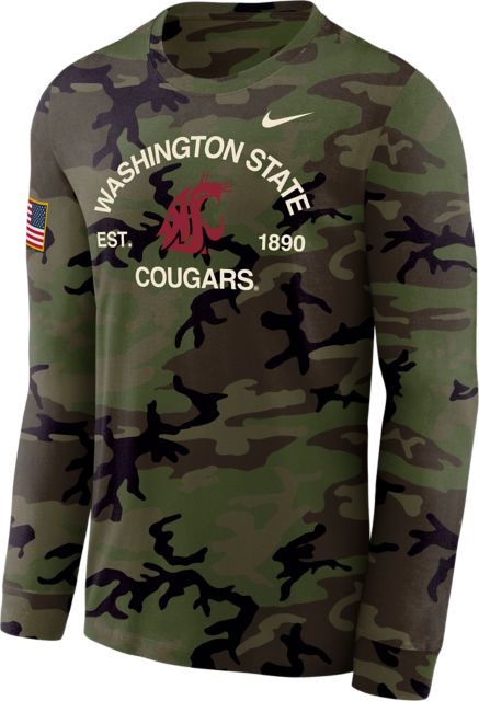 Washington State University Military Long Sleeve T-Shirt