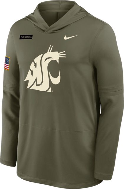 Washington State University Dri-Fit Military Hooded Long Sleeve T-Shirt