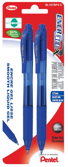 PEN 2 PK X FINE BLU .7MM
