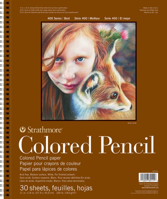COLOR PENCIL PAPER PAD 400 11X14 30 SHEETS