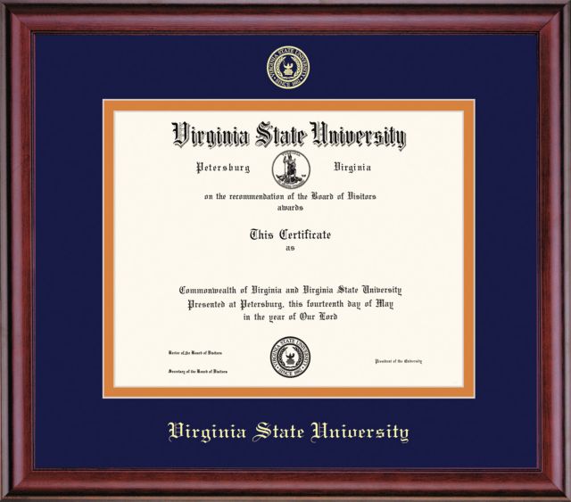 Virginia State University 8'' x 10'' Classic Diploma Frame