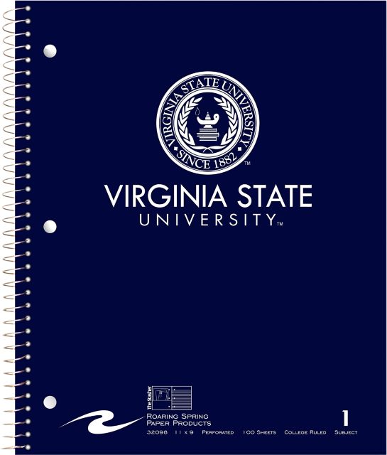 Virginia State University 1 Subject Notebook