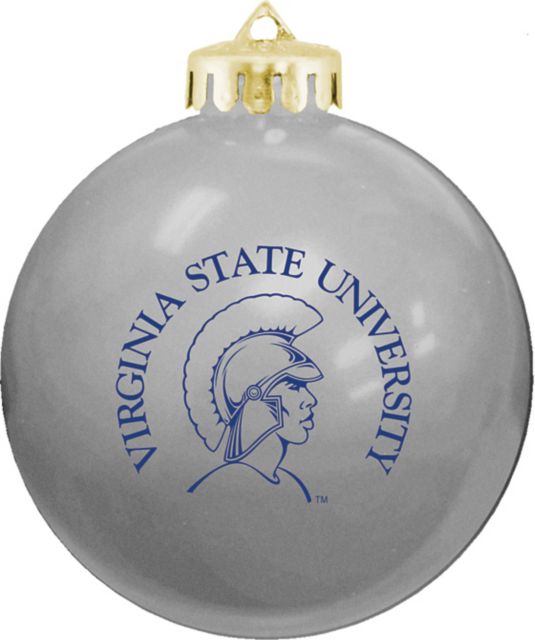 Virginia State University Trojans Round Shatterproof Ornament