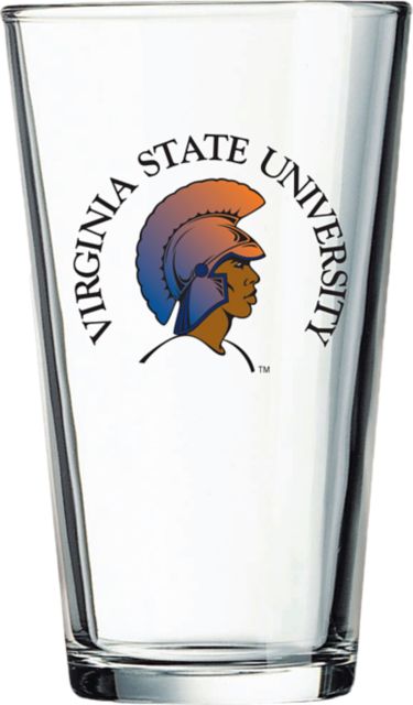 Virginia State University Trojans 16 oz. Glass