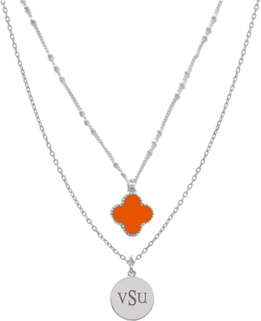 Virginia State University Clover Necklace