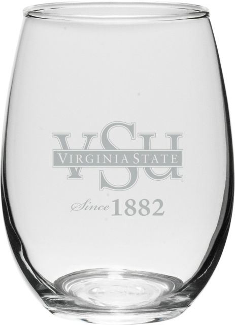 Virginia State University 21 oz. Wine Glass