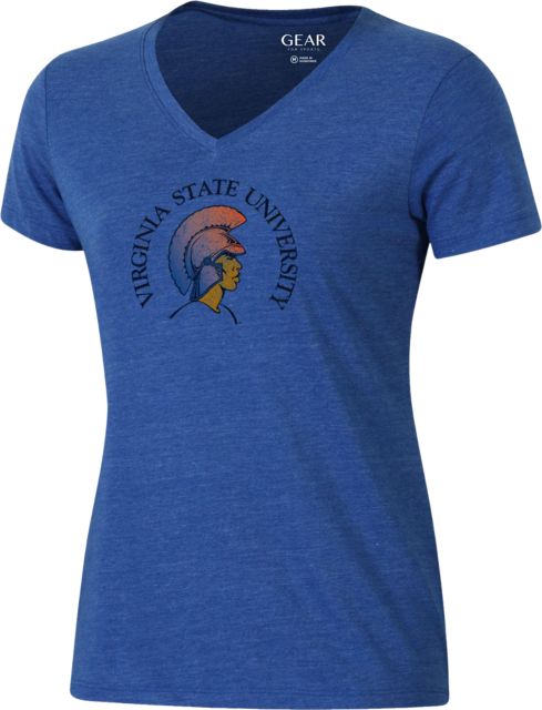 Virginia State University Trojans Women's V-Neck Short Sleeve T-Shirt