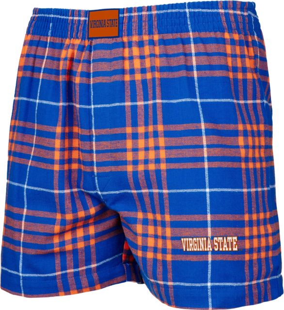 Virginia State University Flannel Boxer Shorts