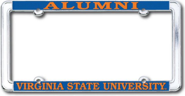Virginia State University Alumni Thin Rim License Plate Frame