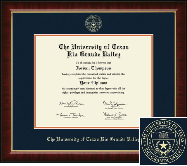 Church Hill Classics Embossed Diploma Frame Bachelors Masters Phd Online Only University Of Texas Rio Grande Valley